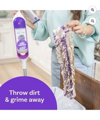 Swiffer Power Mop Wet Pad Refill Bundle, 10 Pads & 2 Solutions, White/Purple