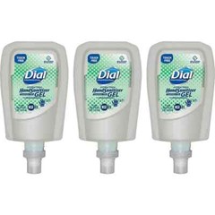 Dial Professional 19029 Gel Hand Sanitizer Refill – Fragrance-Free 3/CT New