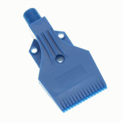 2Pcs Blue ABS Air Blower Air Nozzle Air Knife Wind 1/4” BSPT Plastic 3 Holes