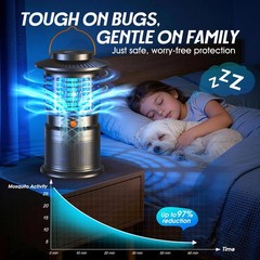 Sayneep Bug Zapper Outdoor 2-In-1 Mosquito Zapper 12H Long-Lasting Rechargeable