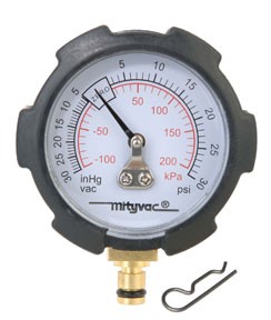 Compound Vacuum/Pressure Gauge, PSI/in-Hg – 4 Each MTY-MVA6176