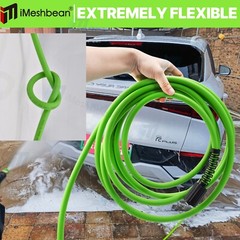 3600 Super Flexible Pressure Washer Hose M22(14&15mm) Female& 3/8″ Quick Connect
