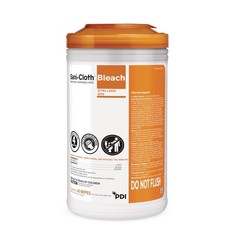 PDI Sani-Cloth Bleach Germicidal Disposable Wipe 65ct 7.5×15 in (19×38.1 cm) XL