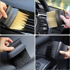 2 Pack Car Air Outlet Cleaning Brush Auto Interior Detailing Dust Brush Soft Bri