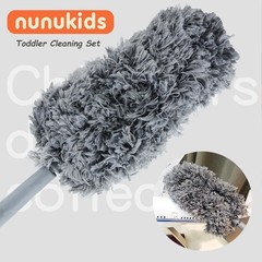nunukids Toddler Cleaning Set – Realistic Child-Size, Orange, White