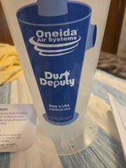 Oneida Air Systems Dust Deputy 2.5 DIY Cyclone Separator, Accessory Only, Clear