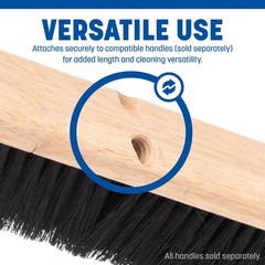 Sparta Flo-Pac Floor Sweep Natural Tampico Bristles Heavy Duty Broom Head For