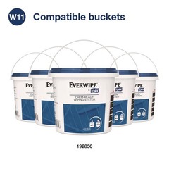 Tork 192840 1-Ply 12 x 5.25 Chem-Ready Wiping Rolls – White (6/Carton) New