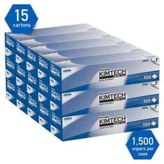 Kimtech 34743 Clean Room Wipes: Dry Pop-Up, 12.3 x 4.1″ Sheet, White
