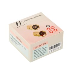M MINGLE Garden Hose Adapter, Female to Female, 3/4 Inch 0.75 Inches, Brass