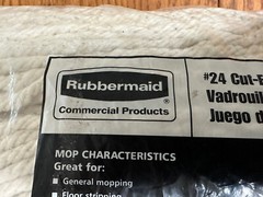 RUBBERMAID #24 Cut-End Cotton Mops Pack Of 3 Made In USA NEW In Package