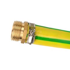 2 Pack 5/8 Inch Brass Thread Garden Hose Connector Inch, 1 Set