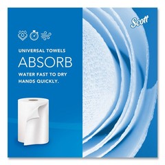 Scott 01005 8 in. x 1000 ft. Essential Hard Roll Towels – WT (6 Rolls/CT) New
