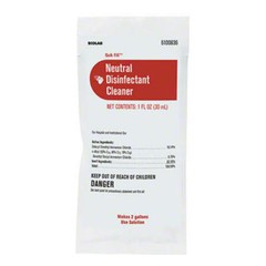Ecolab® 61008360 Quik Fill Neutral Disinfectant Industrial Cleaner 50/1 oz Packs