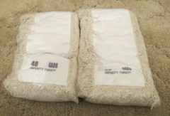 New Infinity Twist Dry Dust Mop Head 48″ x 6″ 4A08 Commercial Grade Lot of 2