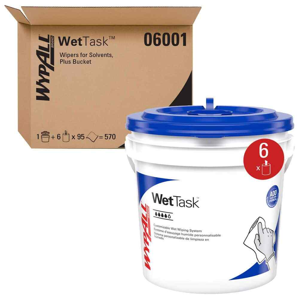6 Pack WypAll HYDROKNIT 570CT General Purpose Wipes: 12 x 6″ Sheet