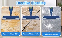 3 Pa Microfiber Cleaning Pads patible with Bona Mop Spray Mop