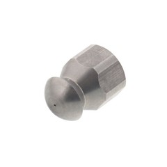 Erie Tools Button Nose 1/4″ Sewer Jetter Drain Cleaning Nozzle 3.0 Orifice