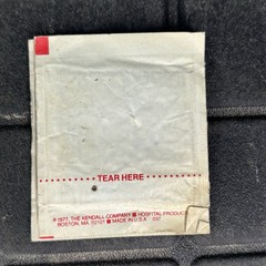 Vintage Expired Sterile Alcohol Prep Wipes x2 1977 USA