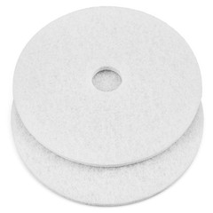 Durable 2-Pack 12″ White Maintenance Pads for Effortless Floor Cleaning