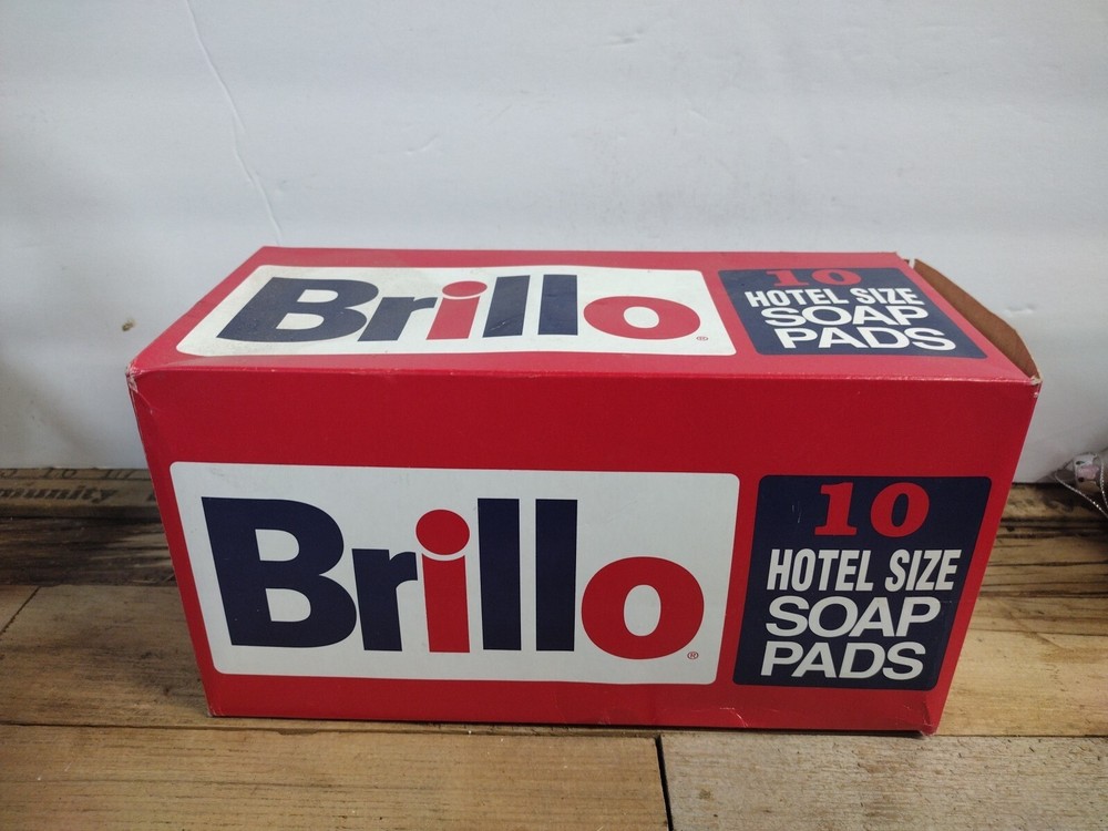 Brillo W240000 4 in. x 4 in. Hotel Size Soap Pad – Charcoal/Pink (9/Box) New