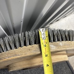 Malish 19” Mal Grit Gray Floor Stripping Brush w/ NP-9200 Tru-Fit Clutch Plate
