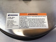 Powerhorse Wall Pressure Washer Surface Cleaner 12.5in. Dia 3000 PSI 3.5 GPM