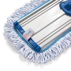 Zflow 18″ Professional Microfiber Mop – Commercial Stainless 18 inches, Blue
