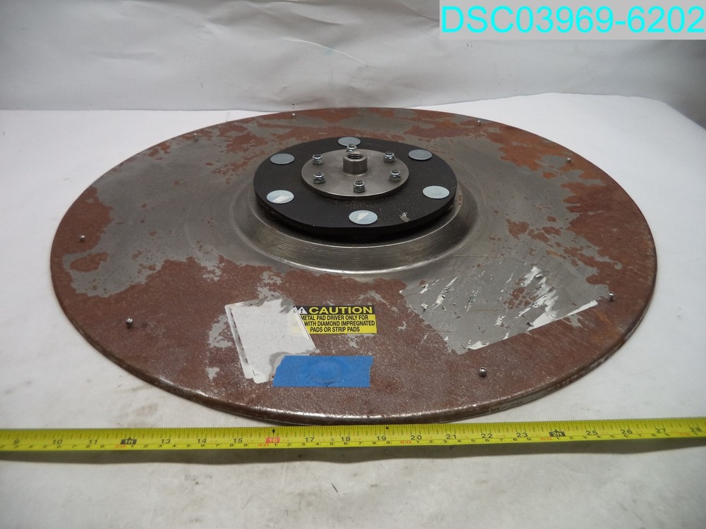 RUSTED 27″ Metal Pad Driver For Diamond Impregnated Pads Or Strip Pads