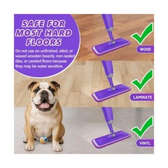 HOMTOYOU Spray Mops for Floor Cleaning: Wet Mop for Hardwood Ti… FAST USA SHIP