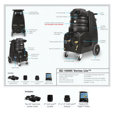 Mytee Vortex Lite Carpet Extractor Machine Truck Mount