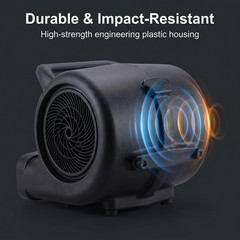 1/2 HP Air Mover High power copper motor heavy-duty housing with Carry handle