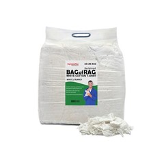 White Knit T-Shirt 100% Cotton Cleaning Rags 10 lbs. Bag – Multipurpose Cleaning