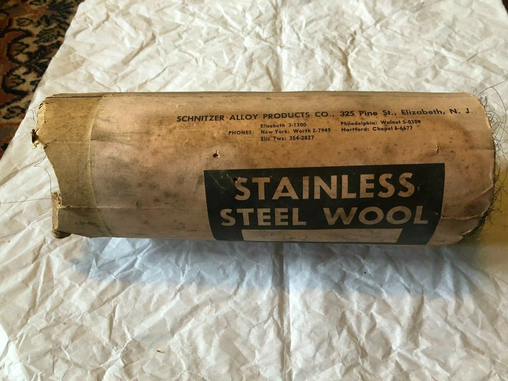 Vintage steel wool Shnitzer alloy Elizabeth NJ