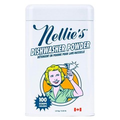 Nellie’s Dishwasher Powder – Tough on Food Residue, 56.48 Ounce (Pack of 1)