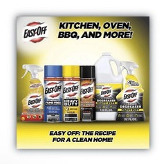 EASY-OFF 87977 14.5 oz. Aerosol Spray Fume-Free Oven Cleaner – Lemon Scent New