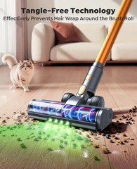 Ezytidy Cordless Vacuum Cleaner 55Kpa 650W 70Mins Stick Vacuum Cleaners For