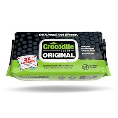 Crocodile Cloth Original Cleaning Wipes – 100 100 Count (Pack of 1), White