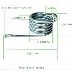 2 Pack Water Press Spring Replacement for Commercial Mop Bucket Side-Press Wr…