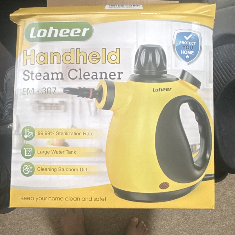 Loheer EM-307 Handheld Steam Cleaner with Accessories