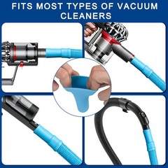 Dryer Vent Cleaner Kit Lint Vac Attachment with 30 Inches, Blue