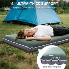 Elegear Air & Foam Camping Mattress, CumbreX™ 4″ Ultra-Thick Memory Foam S