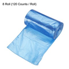 8 Rolls / 240 Counts Small Trash Bags 0.5 Gallon Garbage Bags Blue