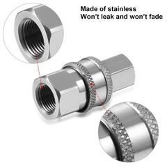 Hotop 2 Sets NPT 3/8 Inch Pressure Washer Quick Inch, Internal Thread