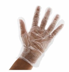 Amer Care Good Guard Disposable P.E. Gloves Large 399-3 10/100 1,000 Gloves