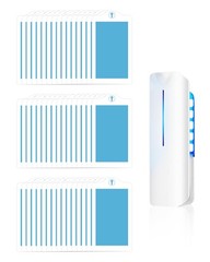 48 Pcs Refill Glue Cards for BURLAN QH009A and wdoog Flying Insect Trap Blue