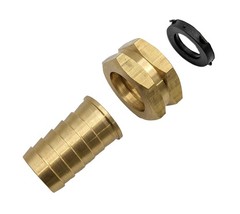 GRIDTECH Brass Garden Hose Adapter 3/4″ Barb x GHT Female,
