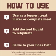 Boss Cat Complete Balanced Freeze Dried Raw Diet For Cats Chicken Recipe 9 Oz