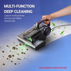 FEPPO Mattress Vacuum Cleaner, 16Kpa Bed Cleaner with Violetgrey