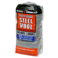 Assorted 12 Pad Steel Wool Coarse Medium Fine